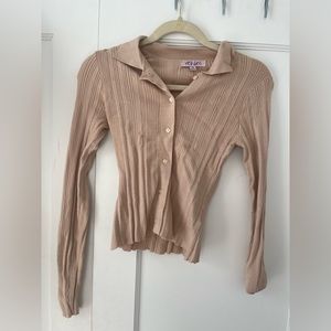 Verge girl beige cardigan - size 10